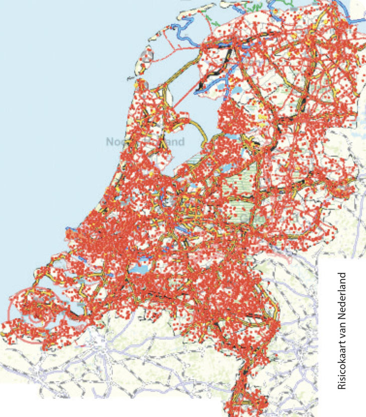 risk map of the Netherlands 